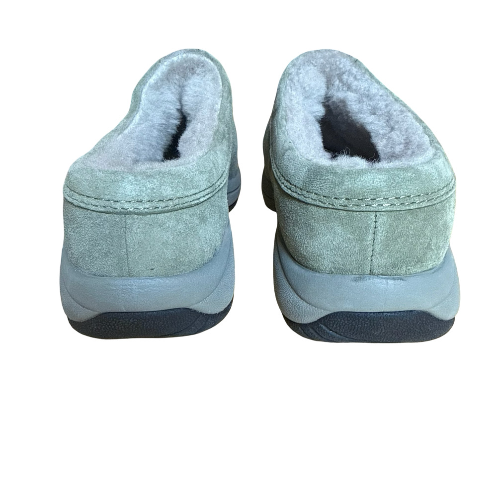 Merrell Primo Chill Slide Suede Leather Moss Green Sherpa Lined Mules Shoes 8.5 - Picture 7 of 15
